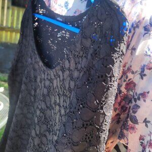 Ambiance Black Lace Blouse | Plus Size 2X